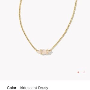 Kendra Scott Bridgete Iridescent Drusy necklace. In great condition